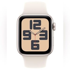 Apple Watch SE (2nd Gen) [GPS + Cellular 40mm] Smartwatch, Starlight Aluminium